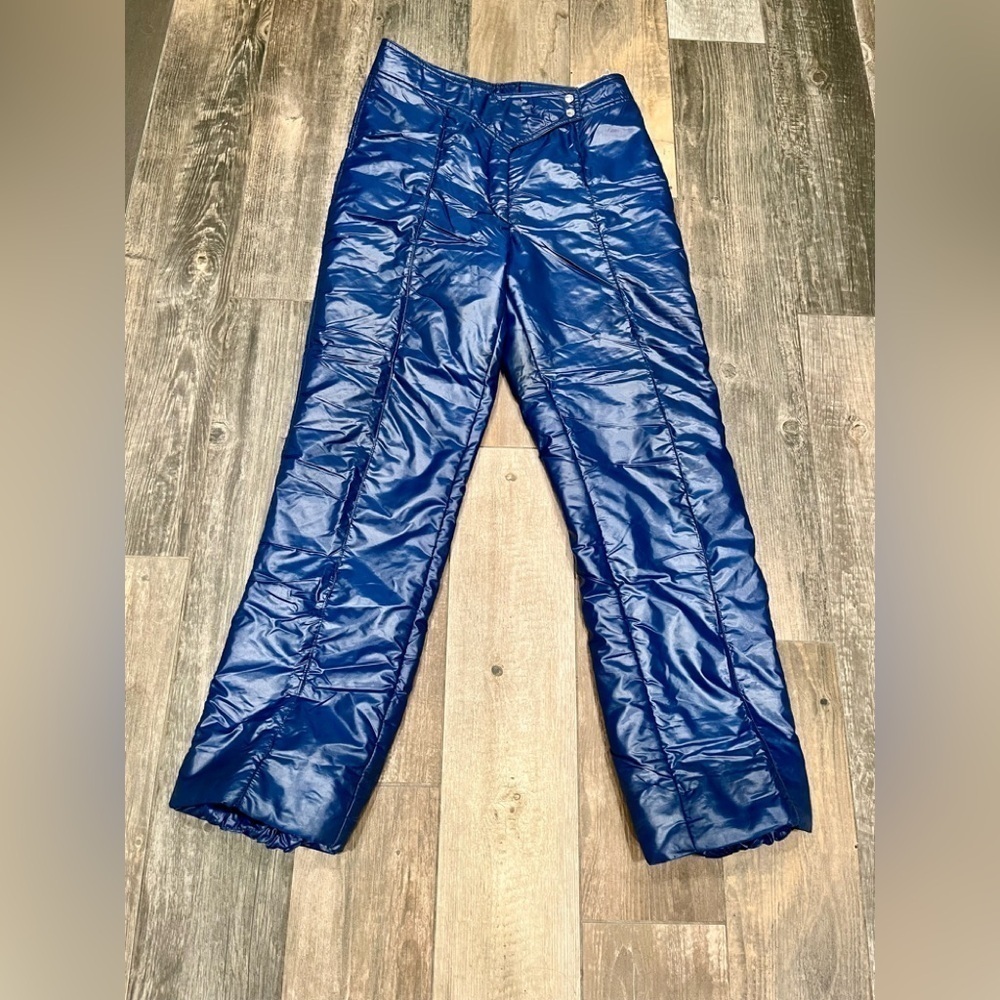 Vintage David S Reid Nancy Greene Autograph Ski pants Canada 1970’s Size Large